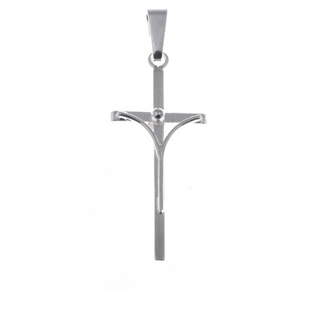 Krzyżyk srebrny z wizerunkiem Jezusa  MO073