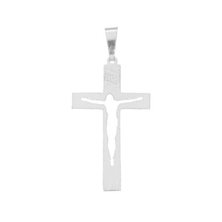 Krzyżyk srebrny z wizerunkiem Jezusa MO148