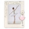 Ramka dziecięca z masy perłowej - beżowa, różowa baletnica 473-3318